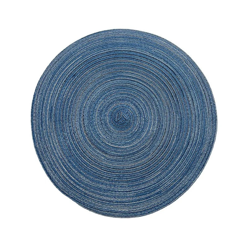 Tapete De Mesa De Algodão Decorador Redondo