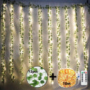 Cascata Guirlanda Verde com Led 12 Peças - My Store