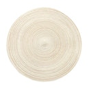 Tapete De Mesa De Algodão Decorador Redondo