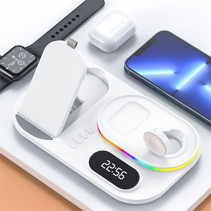 Base de Carregamento por indução 4 em 1 Wireless