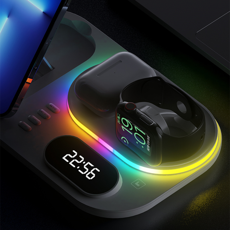 Base de Carregamento por indução 4 em 1 Wireless