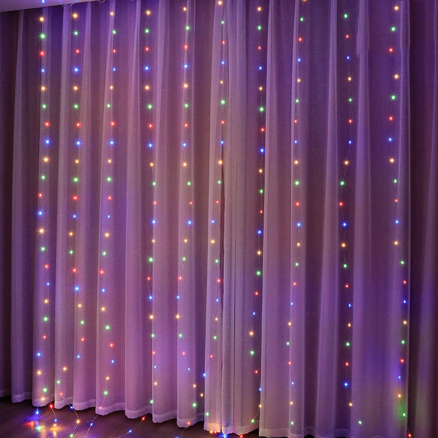 Cortina de LED com Controle Remoto