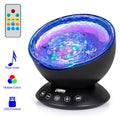 Projetor Night Light de Ondas do Oceano LED com Controle Remoto