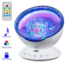 Projetor Night Light de Ondas do Oceano LED com Controle Remoto