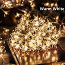 Corda de luzes de flores em LED