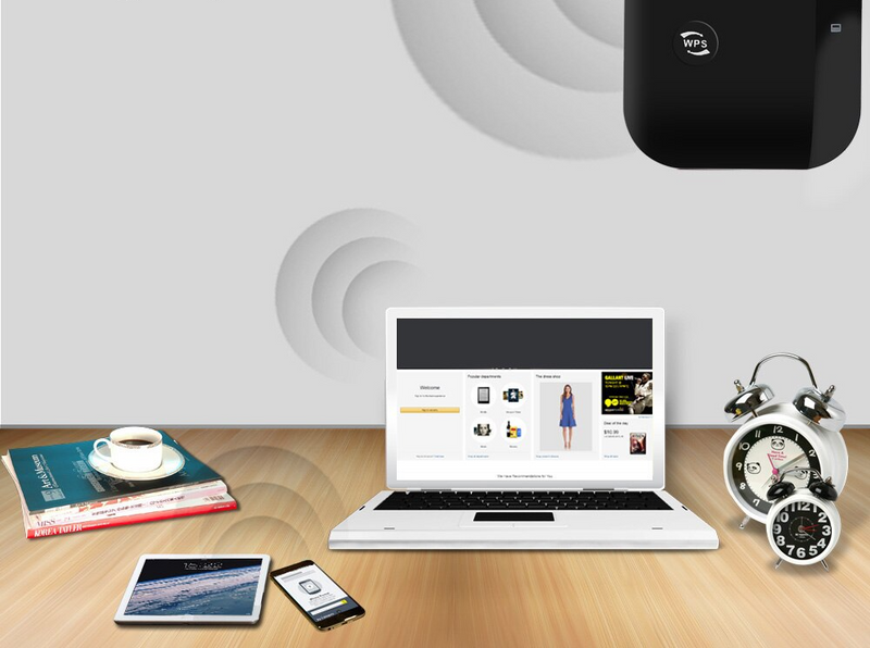 Repetidor de Wi-Fi  300 Mbps longo alcance 802.11N