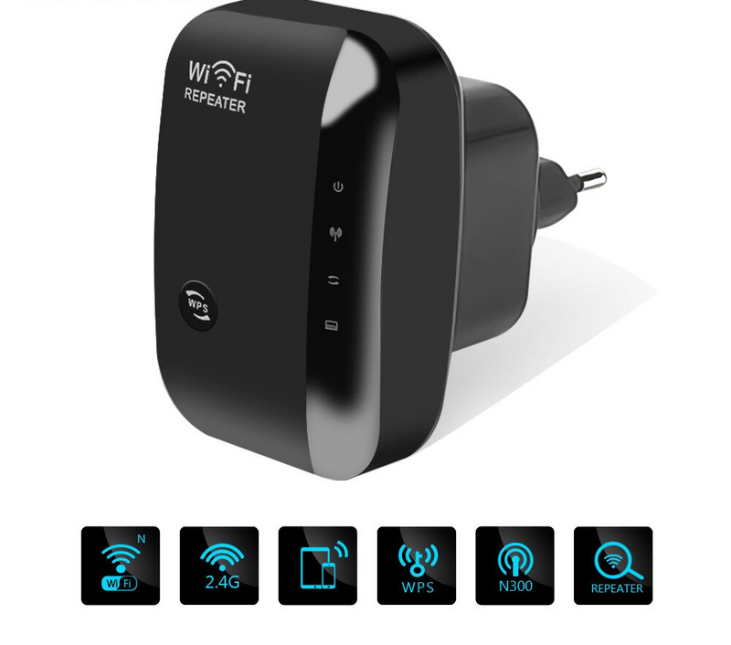 Repetidor de Wi-Fi  300 Mbps longo alcance 802.11N