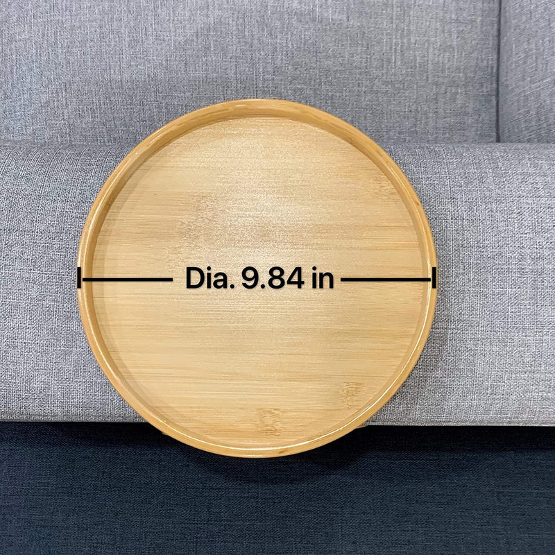 Bandeja Ecológica de encaixe para sofá de bambu natural para lanches