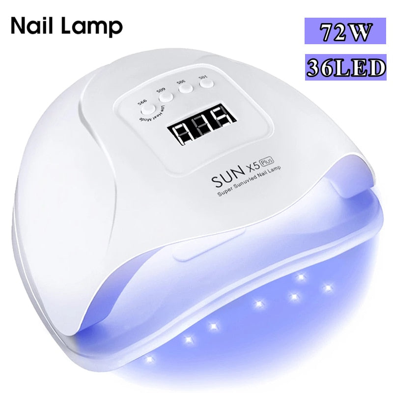 Máquina com lâmpada LED UV para secagem de unha