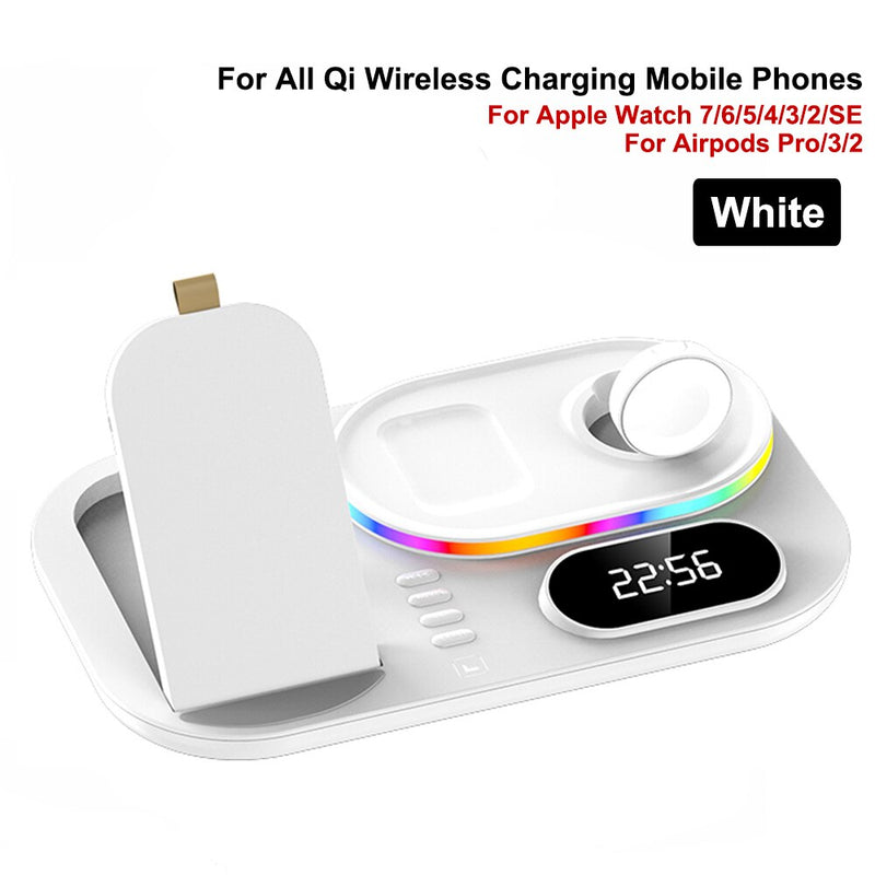 Base de Carregamento por indução 4 em 1 Wireless