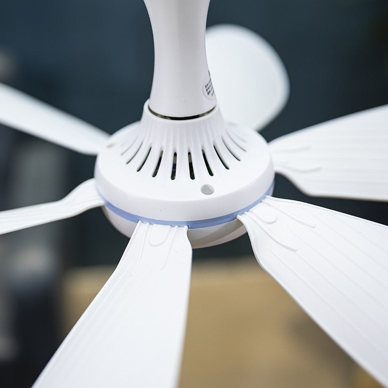 Ventilador de teto portátil silencioso 6 paletas alimentado por USB