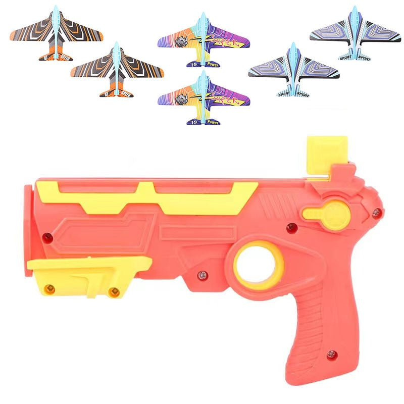 Pistola Catapulta de Brinquedo Lançador de Avião