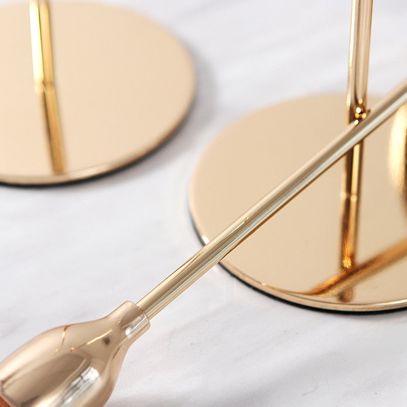 Castiçal em Metal para Decoração de Mesa