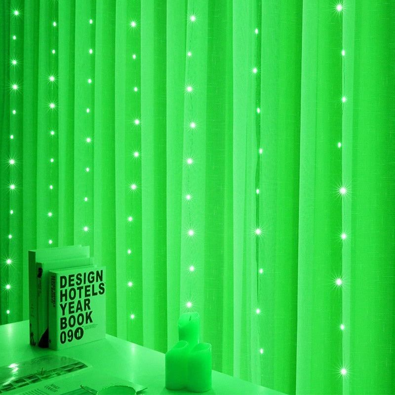 Cortina de LED com Controle Remoto