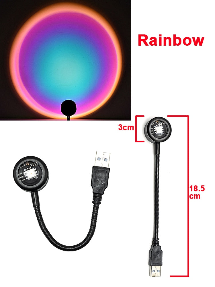 Projetor de Pôr do Sol USB