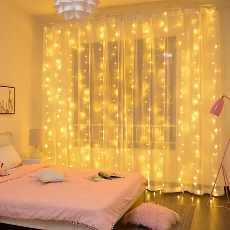 Cortina de LED com Controle Remoto